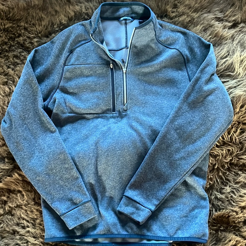 Cutter & Buck Mainsail Half Zip Sweater Large Tall Blue